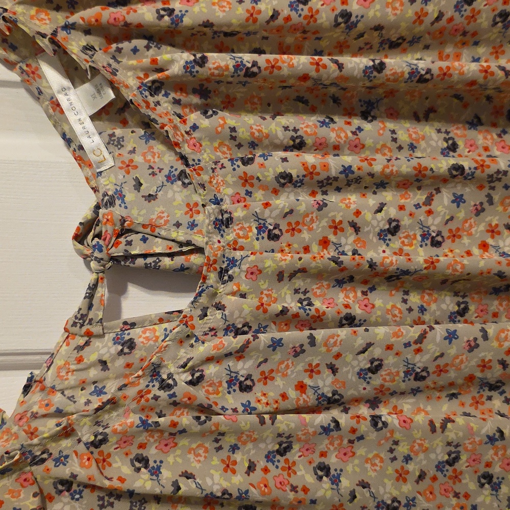 LC Lauren Conrad Multicolor Floral Blouse - Picture 3 of 8